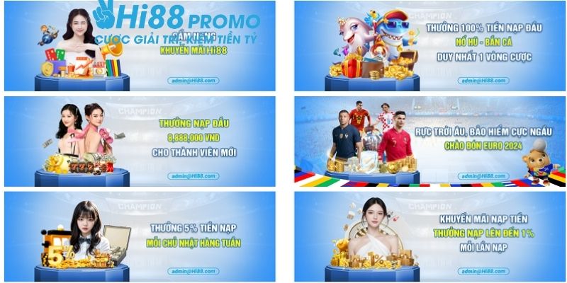 Truy cập Hi88 ngập tràn khuyến mãi, nhận quà liền tay